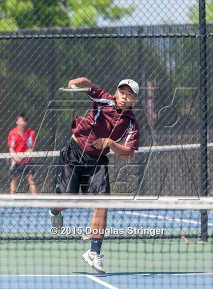 Thumbnail 2 in CIF NCS Boys Tennis Championships photogallery.