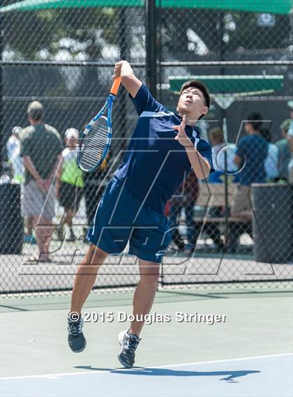 Thumbnail 3 in CIF NCS Boys Tennis Championships photogallery.