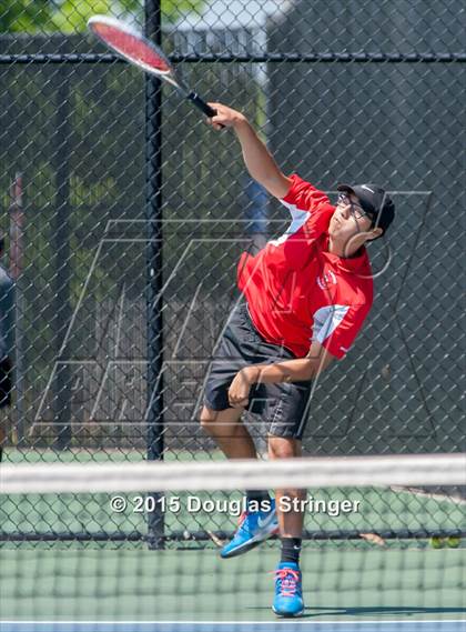 Thumbnail 2 in CIF NCS Boys Tennis Championships photogallery.