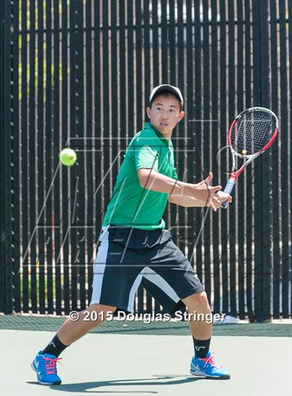 Thumbnail 3 in CIF NCS Boys Tennis Championships photogallery.
