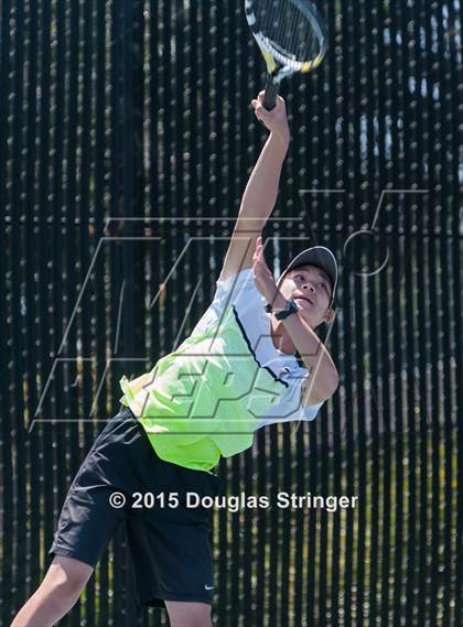 Thumbnail 2 in CIF NCS Boys Tennis Championships photogallery.