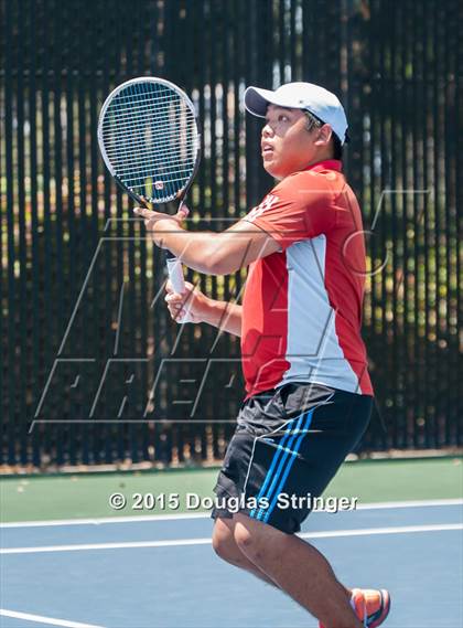 Thumbnail 2 in CIF NCS Boys Tennis Championships photogallery.