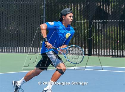 Thumbnail 3 in CIF NCS Boys Tennis Championships photogallery.