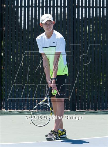Thumbnail 3 in CIF NCS Boys Tennis Championships photogallery.