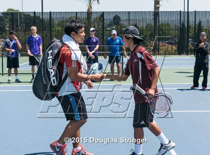 Thumbnail 2 in CIF NCS Boys Tennis Championships photogallery.