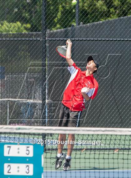 Thumbnail 2 in CIF NCS Boys Tennis Championships photogallery.