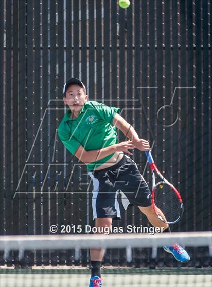 Thumbnail 2 in CIF NCS Boys Tennis Championships photogallery.