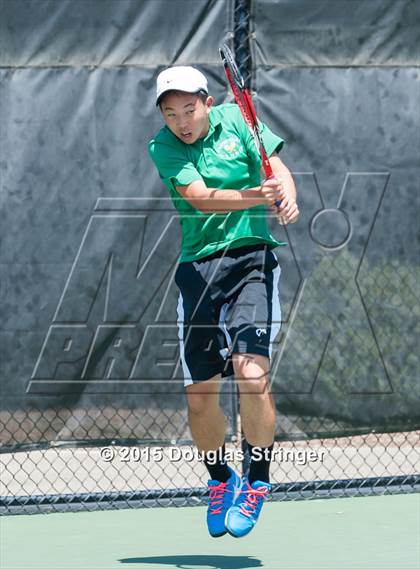 Thumbnail 3 in CIF NCS Boys Tennis Championships photogallery.