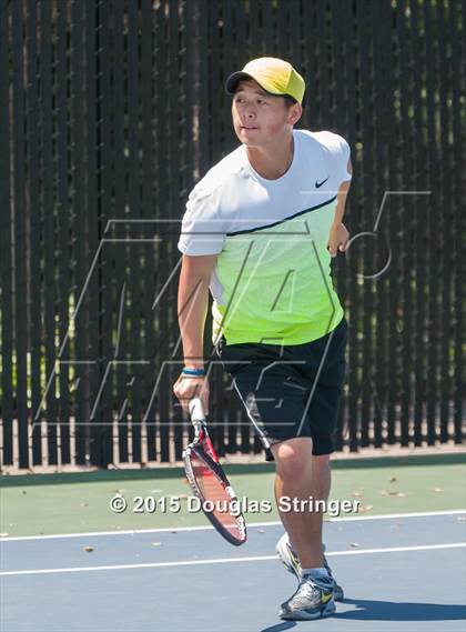 Thumbnail 3 in CIF NCS Boys Tennis Championships photogallery.