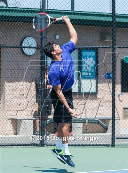Thumbnail 3 in CIF NCS Boys Tennis Championships photogallery.