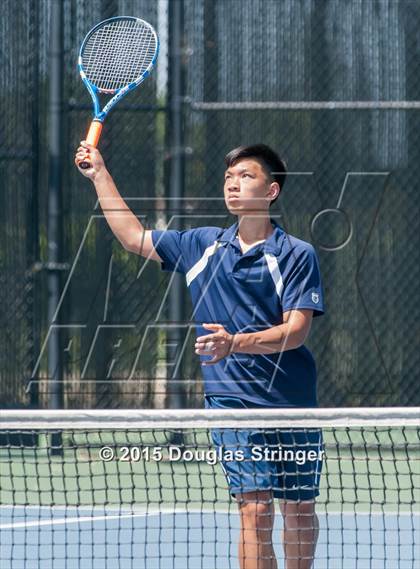 Thumbnail 2 in CIF NCS Boys Tennis Championships photogallery.