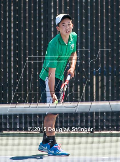 Thumbnail 3 in CIF NCS Boys Tennis Championships photogallery.