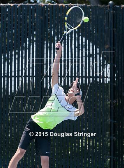 Thumbnail 3 in CIF NCS Boys Tennis Championships photogallery.