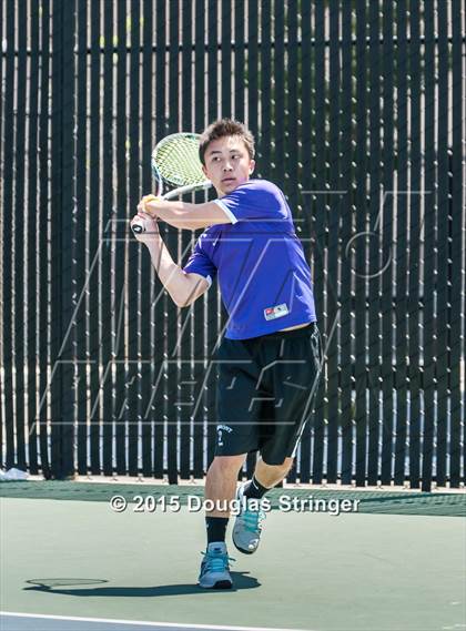Thumbnail 3 in CIF NCS Boys Tennis Championships photogallery.