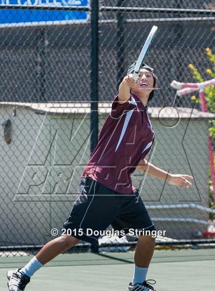 Thumbnail 3 in CIF NCS Boys Tennis Championships photogallery.