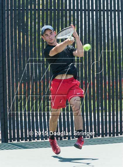 Thumbnail 3 in CIF NCS Boys Tennis Championships photogallery.