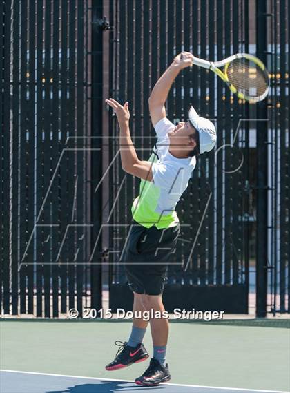 Thumbnail 3 in CIF NCS Boys Tennis Championships photogallery.