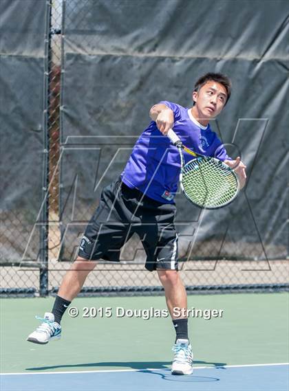 Thumbnail 3 in CIF NCS Boys Tennis Championships photogallery.