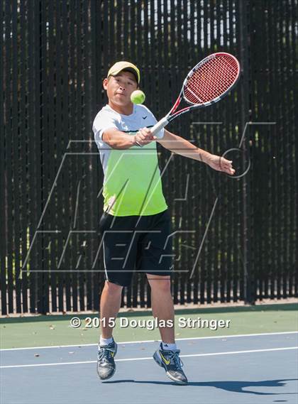 Thumbnail 3 in CIF NCS Boys Tennis Championships photogallery.