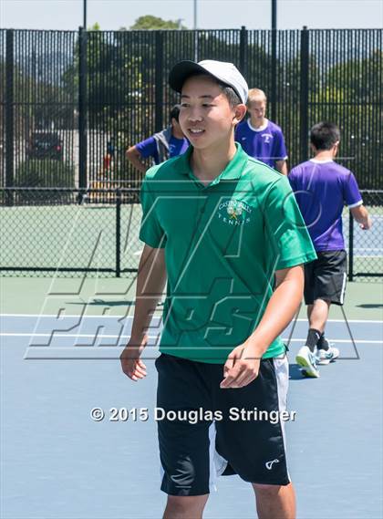 Thumbnail 2 in CIF NCS Boys Tennis Championships photogallery.