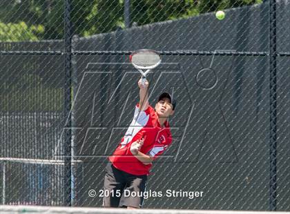 Thumbnail 3 in CIF NCS Boys Tennis Championships photogallery.