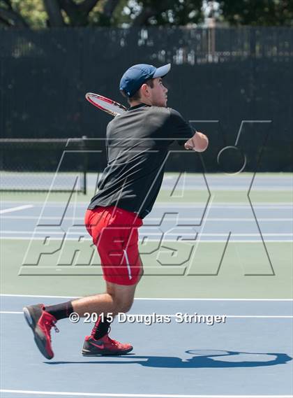 Thumbnail 3 in CIF NCS Boys Tennis Championships photogallery.