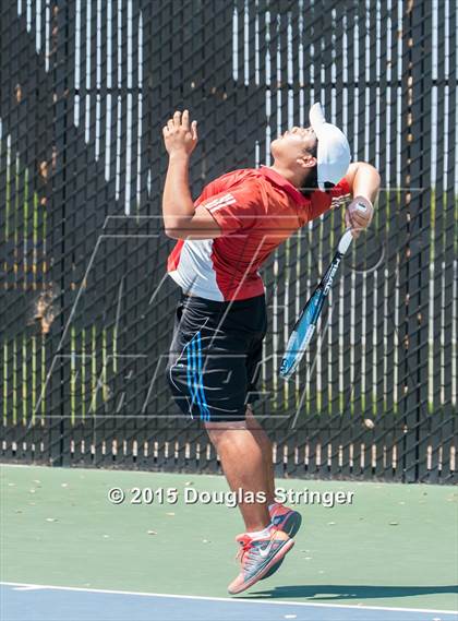 Thumbnail 3 in CIF NCS Boys Tennis Championships photogallery.