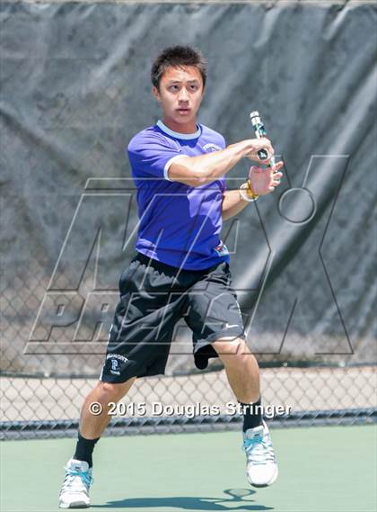Thumbnail 3 in CIF NCS Boys Tennis Championships photogallery.
