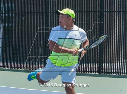 Thumbnail 2 in CIF NCS Boys Tennis Championships photogallery.