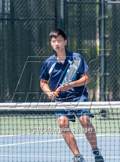 Thumbnail 3 in CIF NCS Boys Tennis Championships photogallery.
