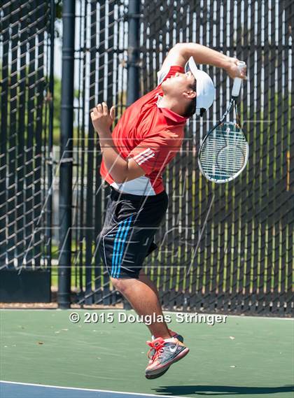 Thumbnail 3 in CIF NCS Boys Tennis Championships photogallery.