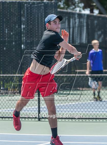 Thumbnail 3 in CIF NCS Boys Tennis Championships photogallery.