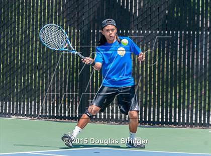 Thumbnail 3 in CIF NCS Boys Tennis Championships photogallery.