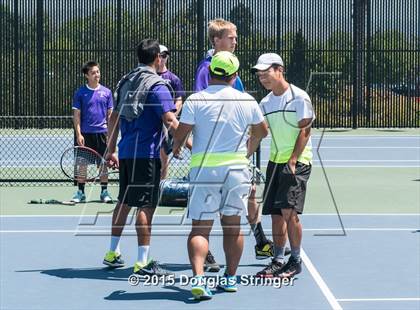 Thumbnail 3 in CIF NCS Boys Tennis Championships photogallery.
