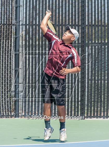Thumbnail 3 in CIF NCS Boys Tennis Championships photogallery.