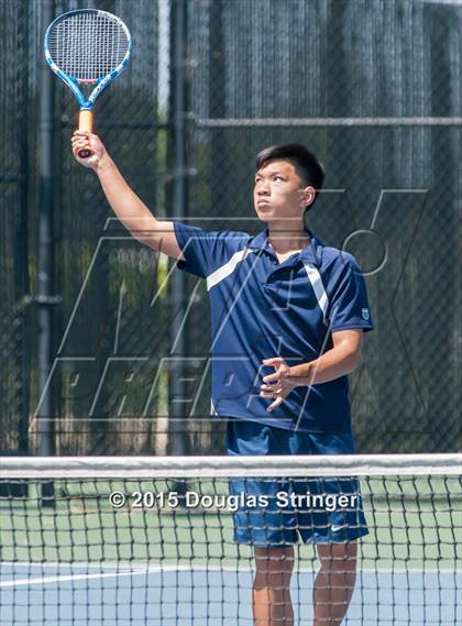 Thumbnail 3 in CIF NCS Boys Tennis Championships photogallery.