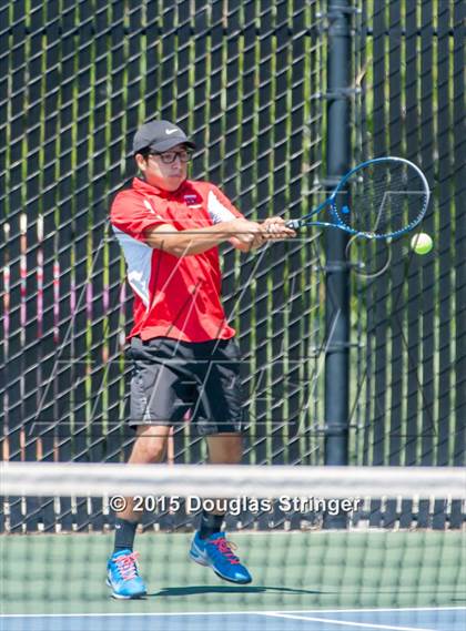 Thumbnail 3 in CIF NCS Boys Tennis Championships photogallery.