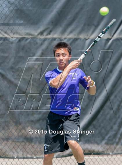 Thumbnail 2 in CIF NCS Boys Tennis Championships photogallery.
