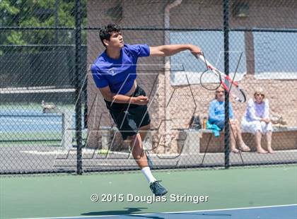Thumbnail 3 in CIF NCS Boys Tennis Championships photogallery.