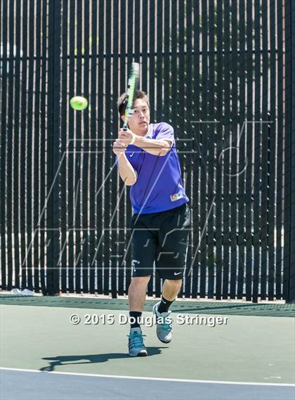 Thumbnail 2 in CIF NCS Boys Tennis Championships photogallery.