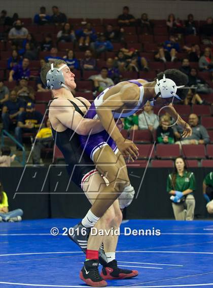 Thumbnail 1 in CIF State Boys Wrestling Championships (Round 3) photogallery.