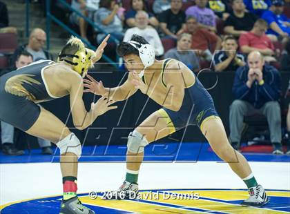 Thumbnail 1 in CIF State Boys Wrestling Championships (Round 3) photogallery.