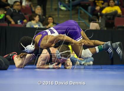 Thumbnail 1 in CIF State Boys Wrestling Championships (Round 3) photogallery.
