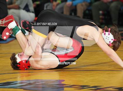 Thumbnail 1 in NYSPHSAA Wrestling Championships  Division 1 Finals 99-152 Lbs.) photogallery.