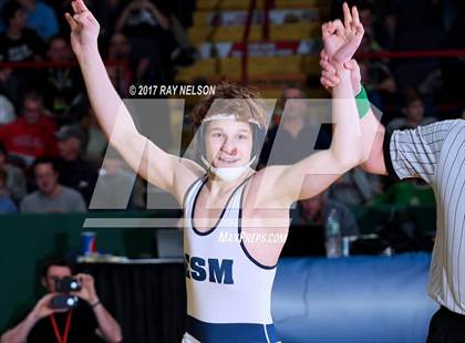 Thumbnail 3 in NYSPHSAA Wrestling Championships  Division 1 Finals 99-152 Lbs.) photogallery.
