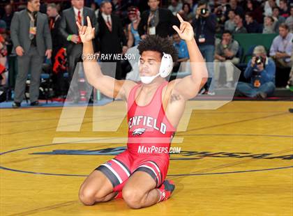 Thumbnail 2 in NYSPHSAA Wrestling Championships  Division 1 Finals 99-152 Lbs.) photogallery.