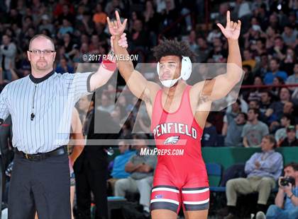 Thumbnail 3 in NYSPHSAA Wrestling Championships  Division 1 Finals 99-152 Lbs.) photogallery.