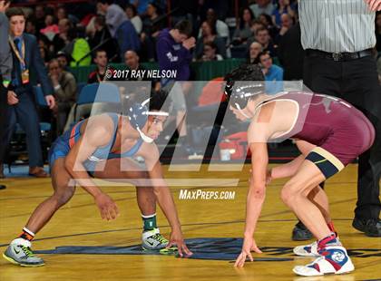 Thumbnail 1 in NYSPHSAA Wrestling Championships  Division 1 Finals 99-152 Lbs.) photogallery.