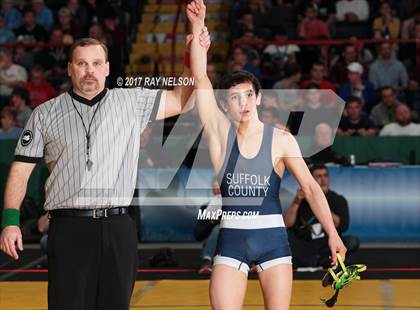 Thumbnail 1 in NYSPHSAA Wrestling Championships  Division 1 Finals 99-152 Lbs.) photogallery.