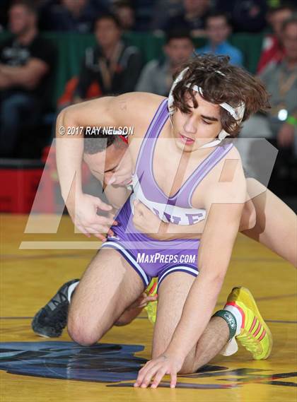 Thumbnail 2 in NYSPHSAA Wrestling Championships  Division 1 Finals 99-152 Lbs.) photogallery.